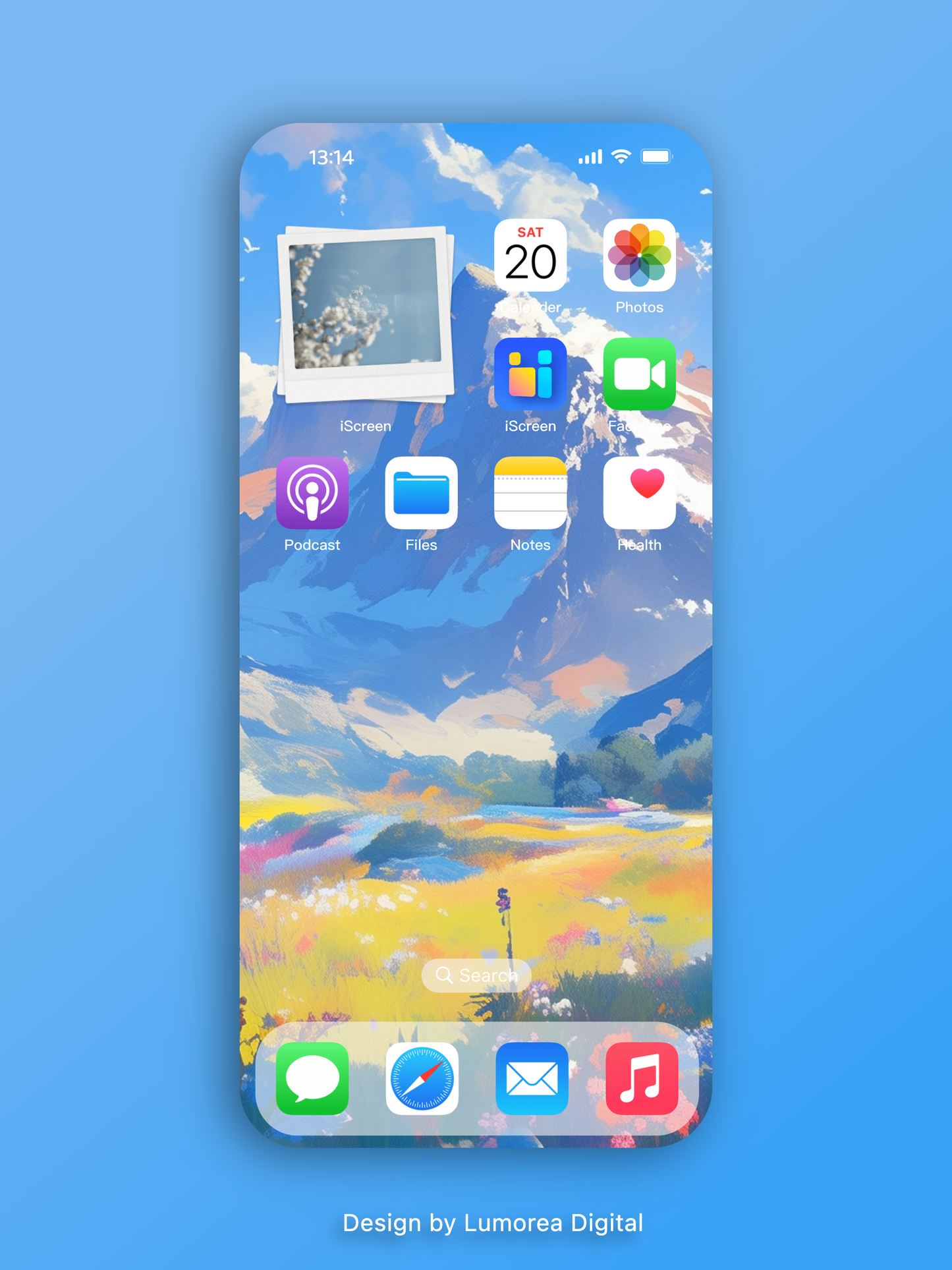 Meadow & Mountain Wallpaper