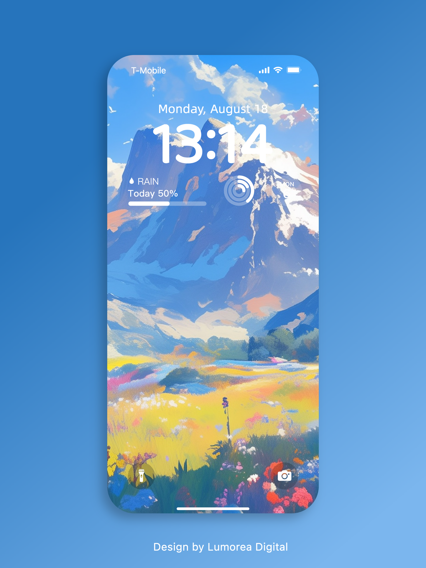 Meadow & Mountain Wallpaper