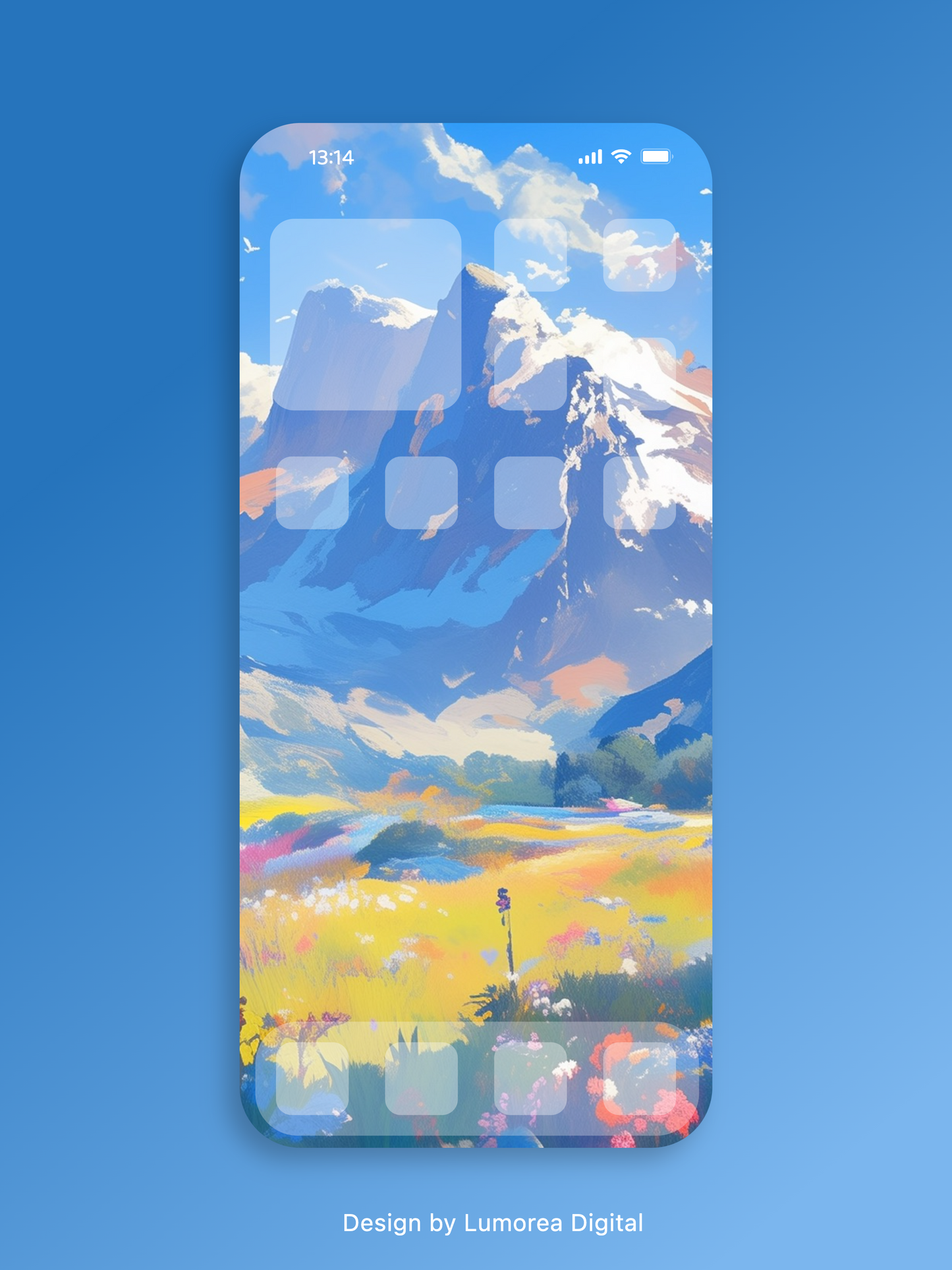 Meadow & Mountain Wallpaper