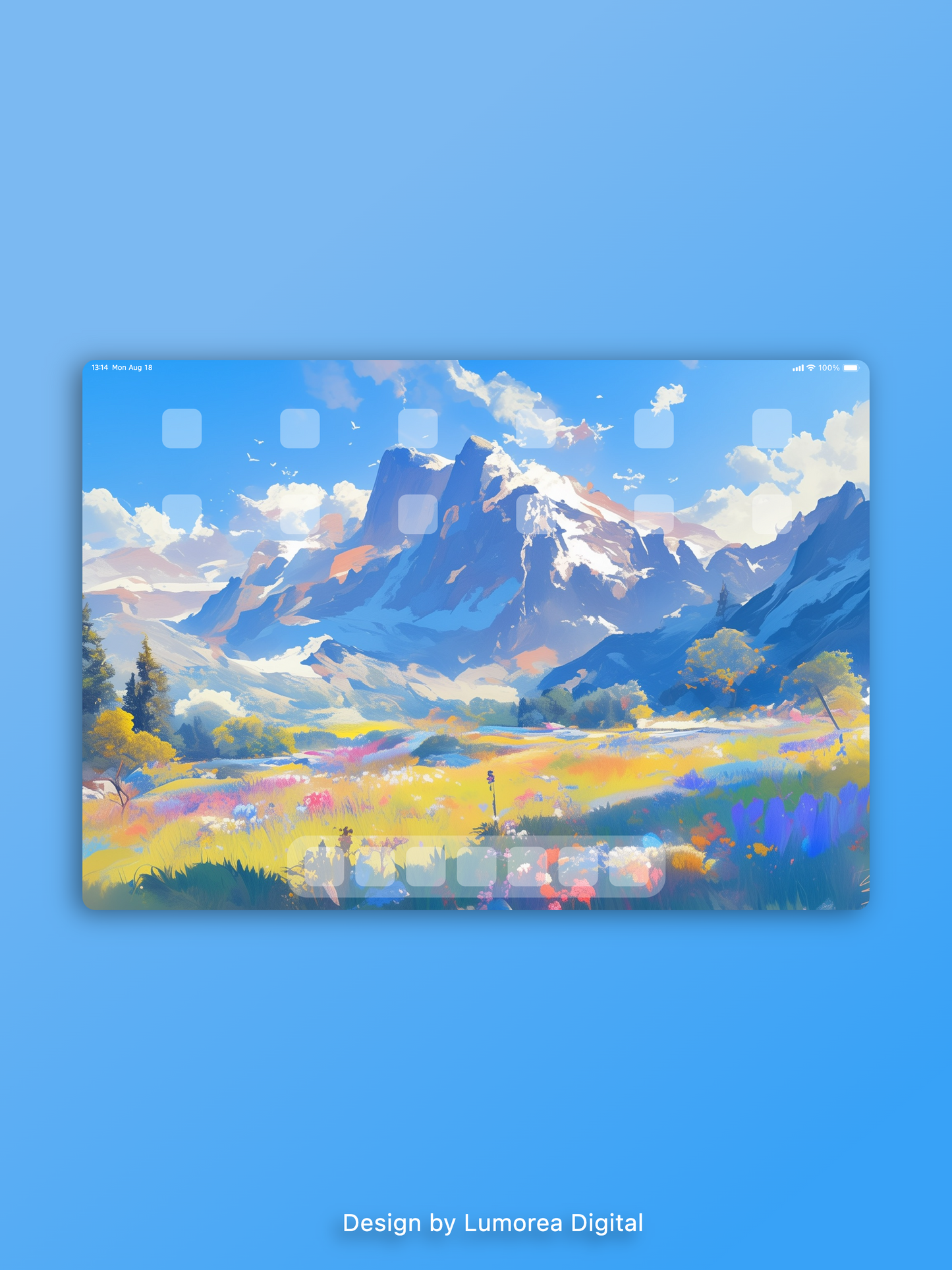 Meadow & Mountain Wallpaper